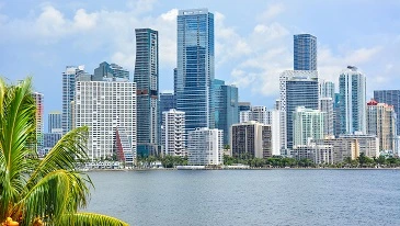 Miami bus rental view